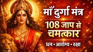 माँ दुर्गा शक्तिशाली मंत्र 🔱 108 जाप से ऐश्वर्य • आरोग्य • शत्रु नाश | Durga Mantra Jaap #MaaDurga