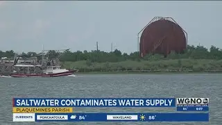 Buras water contaminated with salt