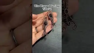 Wire Wrapped Fish Earrings Tutorial #wirewrap #wireart #earrings #jewellerydesign #freetutorial