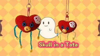 Crochet Skull in a BT21-Tata Tutorial😈Halloween decor🎃how to crochet  amigurumi