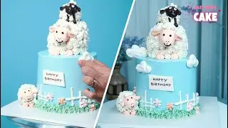 3D Sheep Family Cake &ndash; Adorable & Fun Decoration