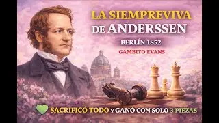 &iexcl;La escuela Rom&aacute;ntica y la Siempreviva de Anderssen!🌹 #chess #ajedrez #romantic #damaroja150