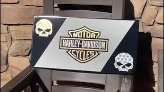 Harley Davidson Bar and Shield and Skull