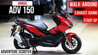 2022 Honda ADV 150 Scooter Walkaround + Exhaust Sound | Automatic Adventure Motorcycle