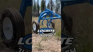 Moving Logs with a Log Arch #logs #logging #logrite #firewood  #logstolumber #wood #madeinusa