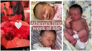 ATHENA'S FIRST WEEK OF LIFE!🌸