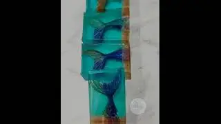 Mermaid tails glow in the dark transparent soaps
