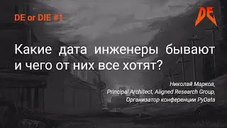 DE or DIE #1. Николай Марков &ndash; Какие дата инженеры бывают и чего от них все хотят?