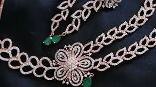 Unique and Custom Curated Hand Made Necklace & Earrings Set RT-162
