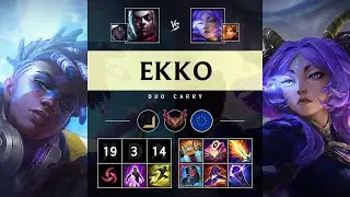 Ekko Carry vs Yunara - EUW Grandmaster Patch 25.21