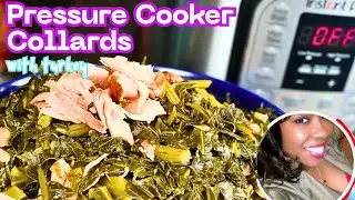 Instant Pot Collard Greens? Southern Soul Food in Pressure Cooker | No Pork Recipe