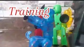 Stickbot training for the alien attack  #stikbot 