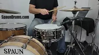Spaun 5.5x14 Black Nickel over Brass Snare Drum