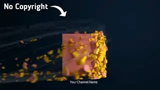 3D Cube Collapse Logo | No Copyright | Chroma Key | H-CREATION