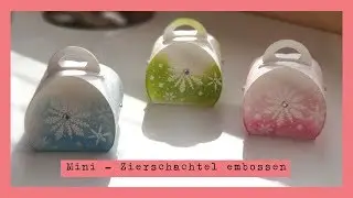 Stampin Up! Mini Zierschachtel embossen und coloieren / Winterzweige