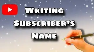 My Subscribers Writing ✍️ Name 🥰 Live 🔴 #art #artist
