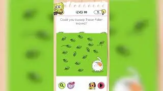 Brain Test All-Star: IQ Boost Level 99 Could you sweep these fallen leaves ?