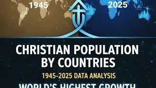 The World's Largest Christian Nations (1945 vs 2025)⛪✝️ @historicalevolution90 #christianity 