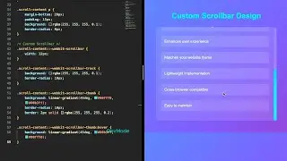 How to Create a Custom Scrollbar using CSS