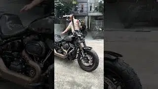 Harley Davidson Softail Fat Bob m&agrave;u Grey Haze si&ecirc;u lướt 1600km.💸5xx.☎️0909928728