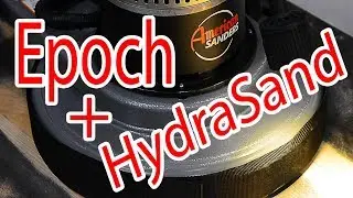 Epoch Buffer and HydraSand Vs. Cupped Hickory Panel at City Floor Supply