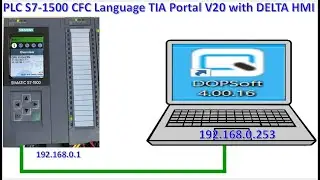 TIA Portal V20 connected with PLC S7-1500 CFC Language