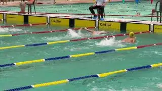 First time ever swimming butterfly, maybe even the last the black cap is me