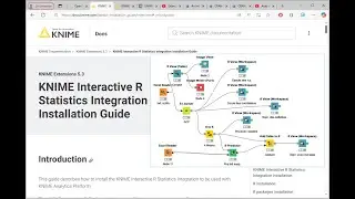 Knime Interactive R Statistics Integration