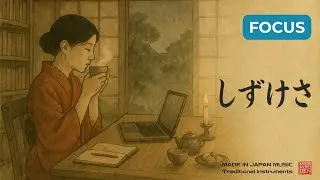Japanese Lo-Fi Focus Music with Koto & Bamboo Flute | Shizukesa (しずけさ) – Study & Work Concentration