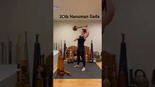 20lb Hanuman Gada Single Arm Swings and 10&2&rsquo;s #hanuman #macetraining #steelmace #gada