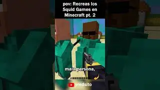 456 Aldeanos vs. los Squid Games pt.2 🗣️🔥🔥 #minecraft #minecraftmemes