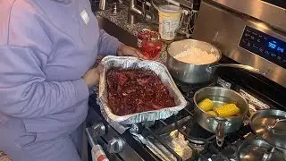 Sunday dinner | BBQ Jerk Chicken plus Jasmine rice w corn 