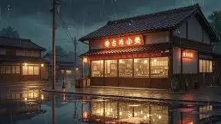 Shinjuku Retro Electric Red Leaves Lofi Hip Hop | Neon Japanese Ambience