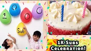 1000 Subscribers Special Celebration Youtube Kids | Thank You Everyone! | Rayyans Playhouse
