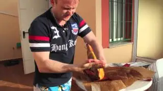 Installing Ham Holder:  Spain Torrevieja