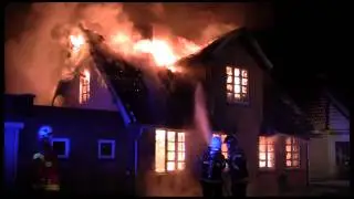 Bygningsbrand i Vorbasse