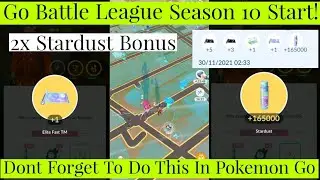 *165000 Stardust* 2x Stardust Bonus Season 9 Pokemon Go Battle League Rewards | Pokemon Go Pvp