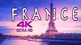 FLYING OVER FRANCE - Nature Scenery & Romantic Music, Beautiful Relaxing Music, Study Music, Piano