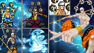 EVOLUTION OF GOD ENEL IN ONE PIECE GAMES MUGEN - All Ultimates