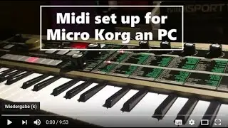 Micro Korg Midi USB: настройка ПК с Windows и Midiox для передачи патчей