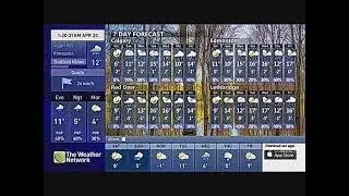 The Weather Network Local Forecast Error 1-Min, 4/20/2024