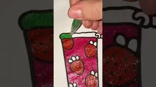 Amo 💕 #asmr #glitter #glitterpen #glitterpainting #painting