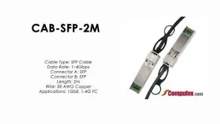 CAB-SFP-2M  |  Cisco Compatible Copper SFP Interconnect 1m Cable
