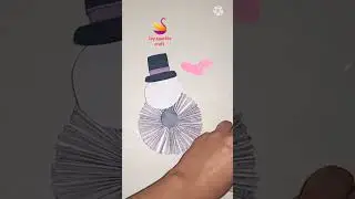 DIY Paper Snowman Craft Ideas #shorts#ytshorts#youtubeshorts#viralvideo#viral#