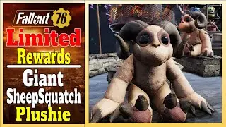 Fallout 76 Limited Rewards Giant SheepSquatch Plushie (Season 1 | Rank 39)