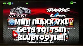 TRAXXAS MINI MAXX VXL 3S GETS TQi BLUETOOTH TSM !!! Waterproofing TQi Reciever