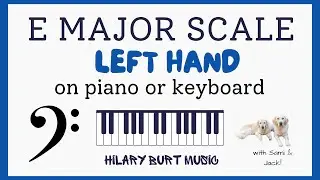 How To Play E Major Scale Piano Left Hand Position | Notes, Fingering & 3 Speeds