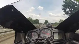 Topspeed run @ the autobahn kawasaki zx12r and zx10r