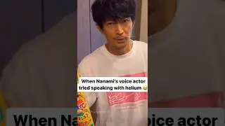 Nanami's voice actor tried helium #anime Kenjiro Tsuda #jujutsukaisen #gojo #animememes