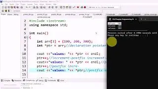 Lecture:91|&bull; Pointer to Array | Pointer increment with Arrays